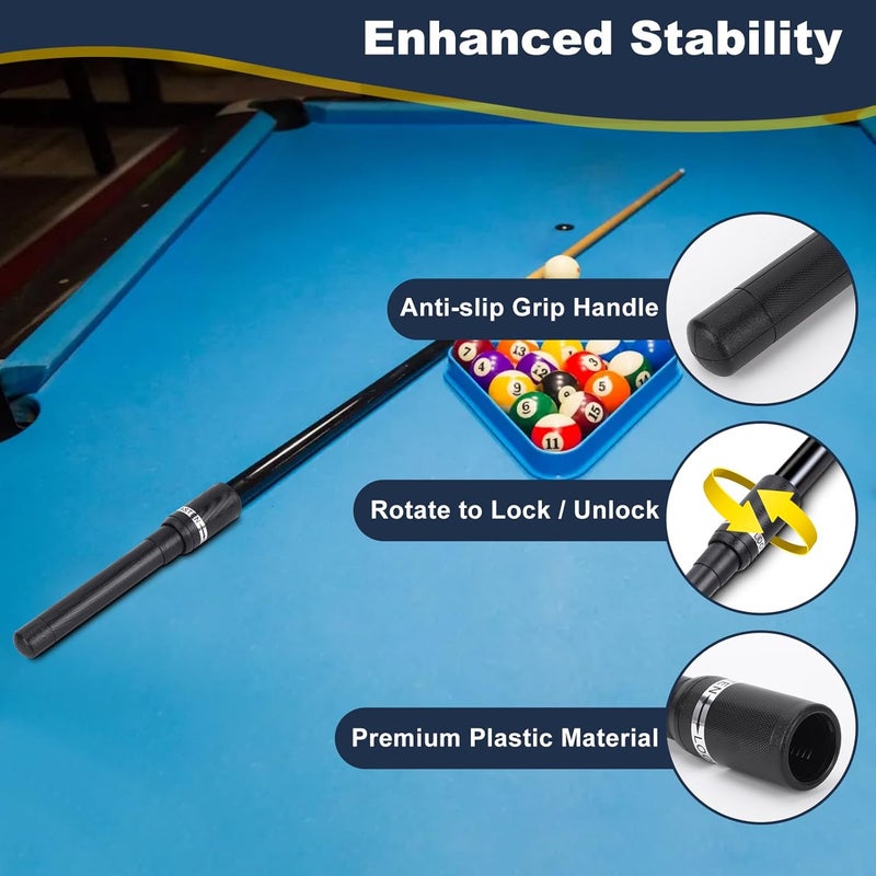 TRTYEF Pool Cue Extension, Billiards Accessories Cue Butt End Extension Extreme Extender Lengthener Equipment for 9 Balls Athlete Professional Enthusiast Lovers - Image 2